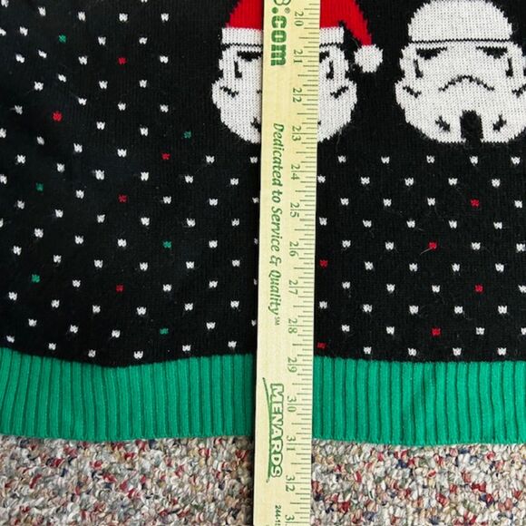 Star Wars Men’s Black Green Storm Trooper Christmas Holiday Pullover Sweater XXL - Picture 9 of 9